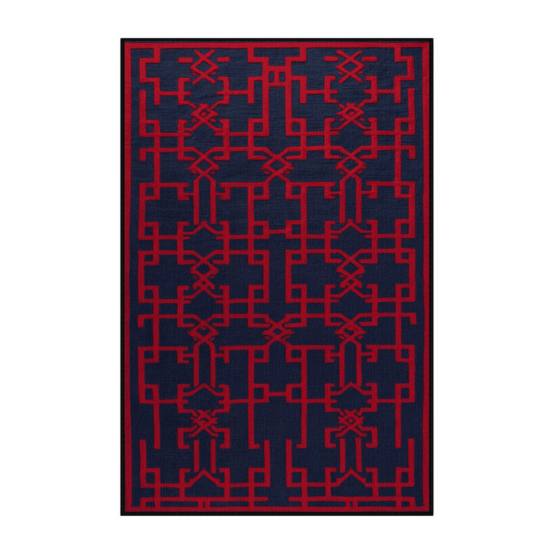 Machine Washable Trellis Gray Area Rug, Rectangle 8' x 10'