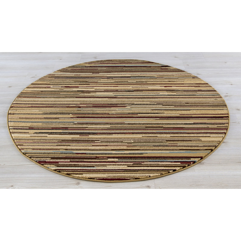 Edmont Abstract Flatweave Striped Area Rug, Runner 2'3" x 7'7"