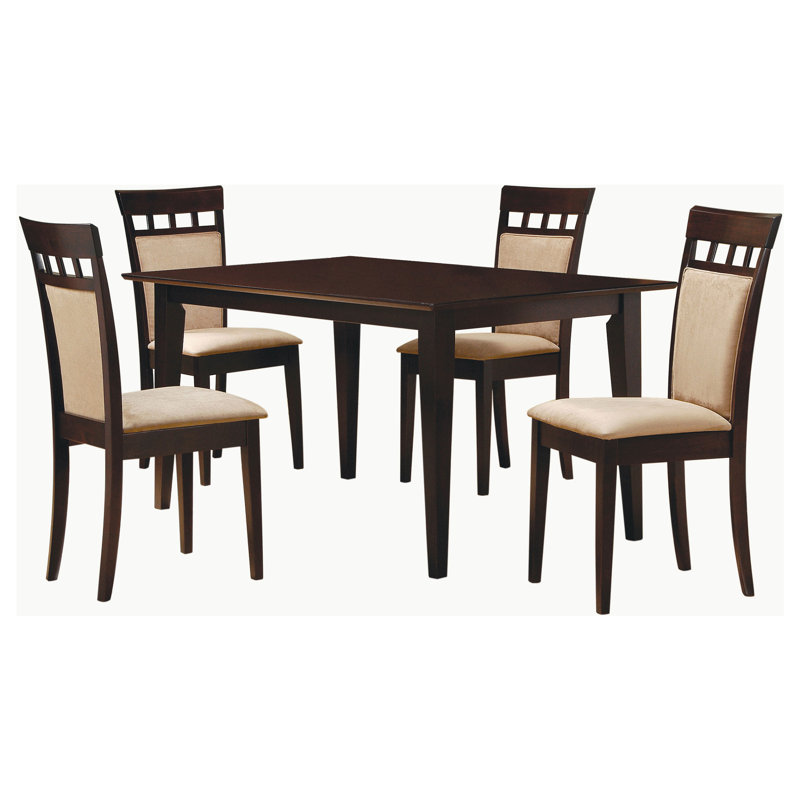 Ensemble de salle à manger rectangulaire 5 pièces Gabriel Cappuccino Gabriel