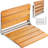 Pietrzyk 6.1'' W Solid Wood Shower Bench