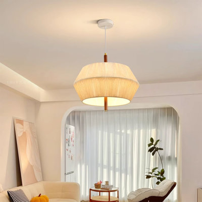 Wabi-Sabi Style Retro Fabric Woven Chandelier