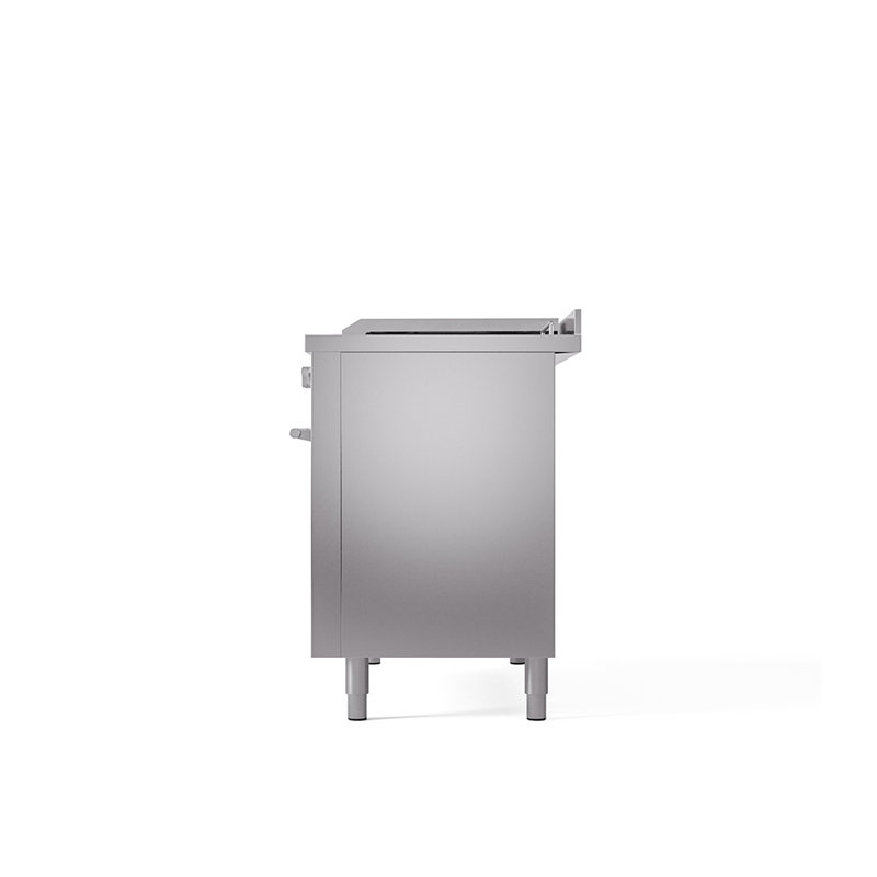 ILVE ProfessionalPlus II 48 Dual Fuel Range, knobs, Stainless Steel, Liquid Propane