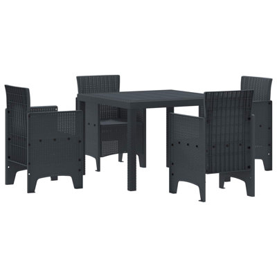 4 - Person Patio Dining Set with Square Table