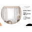 Panneau de rideau semi-transparent en polyester -631499697