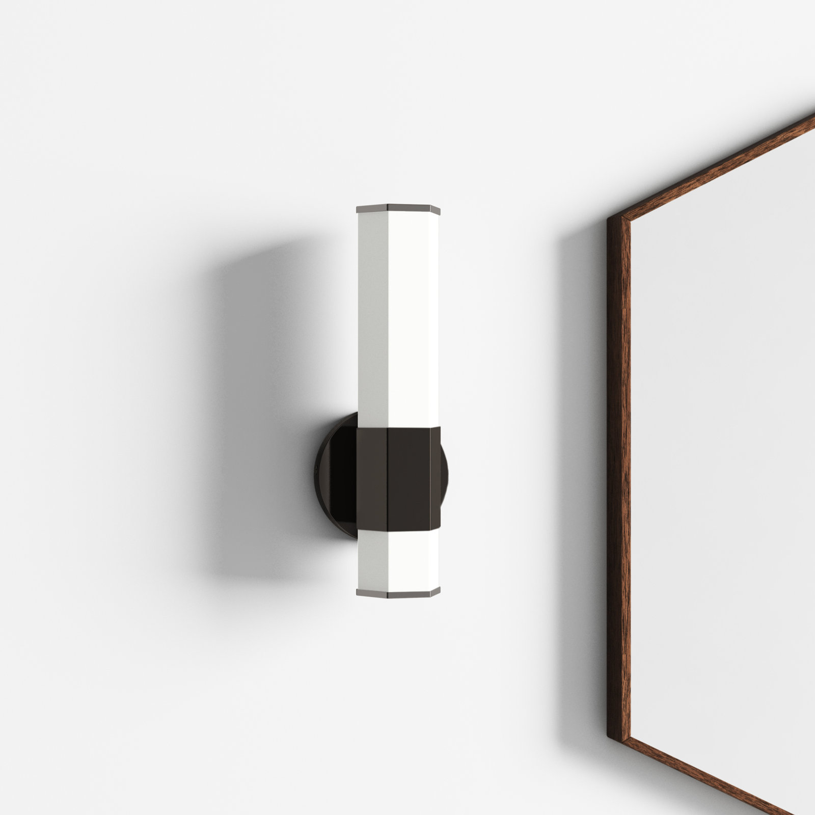 Belden Single Frosted Dimmable LED Bath Sconce