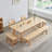 Burlywood Rectangular Solid Wood Dining Table-1130990698