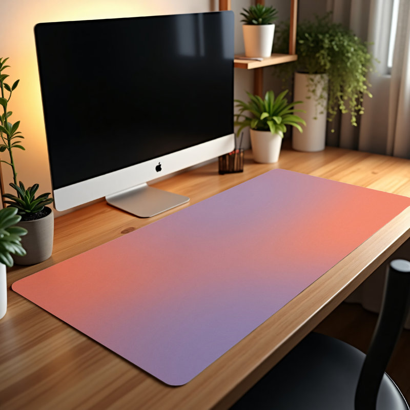 Polyester Desk Pad, 31.5x15.5