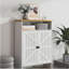 Armoire à chaussures moderne minimaliste en panneau de fibres à densité moyenne