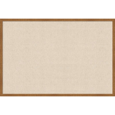  Framed Fabric Pinboard, Natural Linen by The Creative Bunch Studio Printed Bulletin Board for Use as a Vision Board or Wall Organization