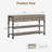 52'' Entryway Table Console Table with 3 Drawers Sofa Table Narrow Long with Storage Shelves Wood Accent Sofa Table with Storage Shelf for Living Room, Couch, Hallway, Foyer, Kitchen Counter