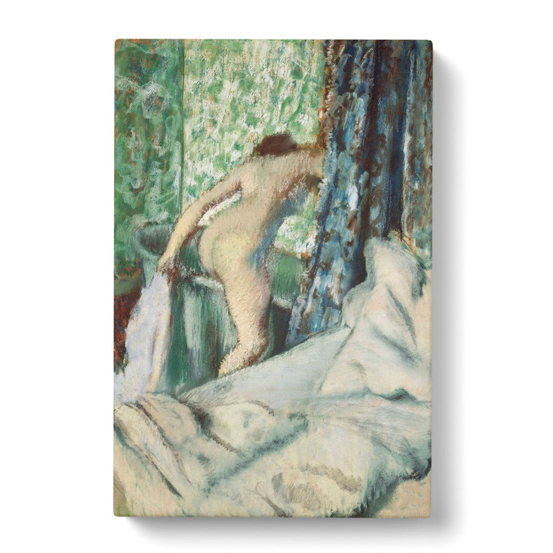 Nude Woman In The Bath by Edgar Degas - Wrapped Canvas, 76cm H x 50cm W x 3cm D