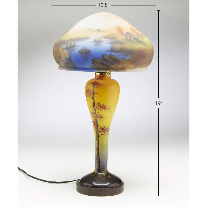 Reverse Painted 19" Table Lamp