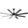Brixham 66 Inch Large Ceiling Fan With Dimmable Led Light 8 ABS Blades Smart Remote Control Reversible DC Motor For Living Room