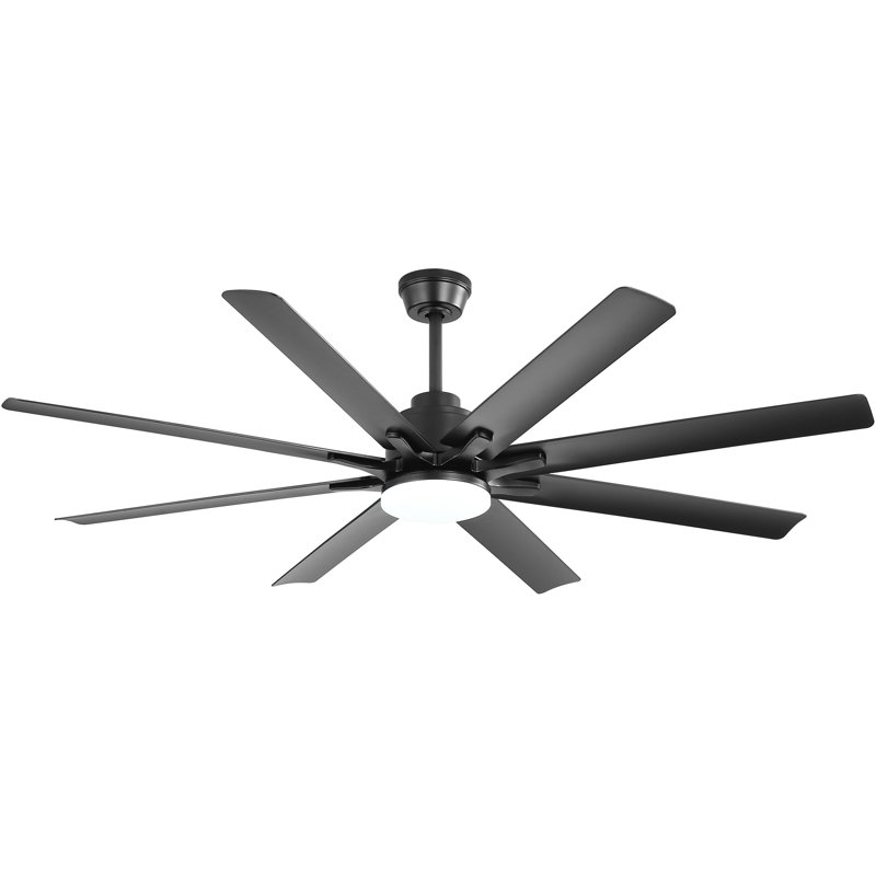 Brixham 66" Ceiling Fan with LED Light & Smart Control