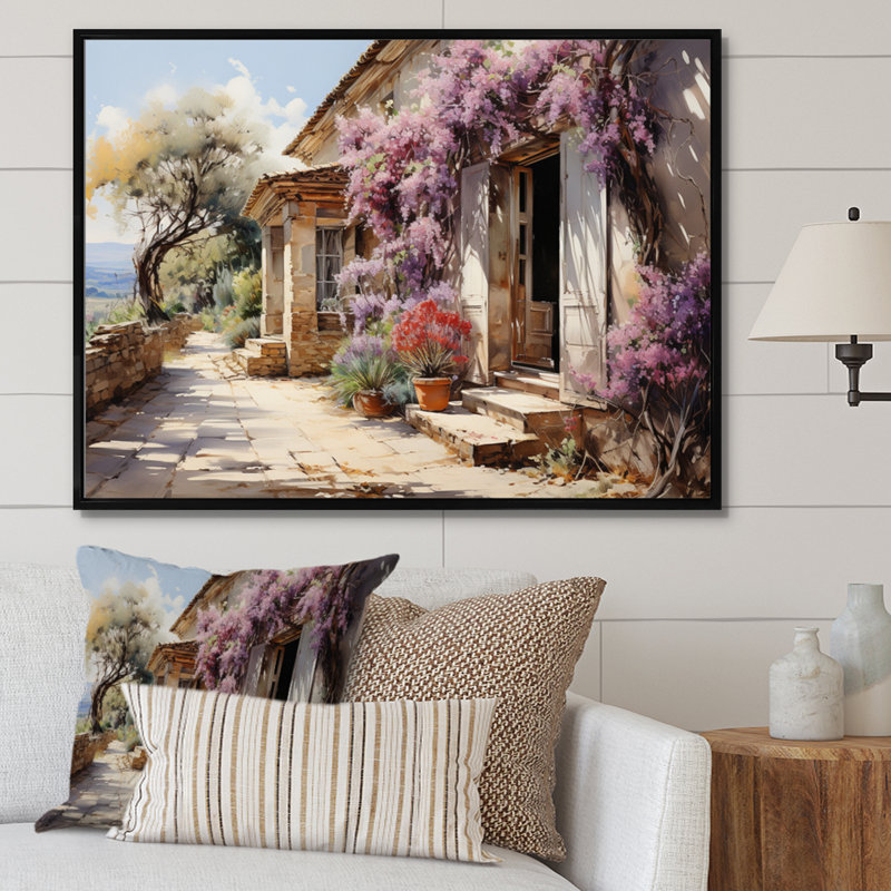 Marzavion, jardin des Aix français - reproduction d'art, H 12 po x l 20 po x P 1 po, Cadre flottant noir