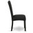 7 Piece Modern Dining Table Set consists of a Rectangular Wooden Table and 6 Black Color Linen Fabric Upholstered Chairs, 36x60 Inch, Black-31301513-21811000-31301519