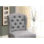 Fauteuil à hauteur de comptoir de style rustique 2 pièces à garniture cloutée à oreilles antique patiné pour la salle à manger-44232050