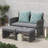 Neyko 40.55'' Wide Straight Steel Loveseat with Cushions-96657429
