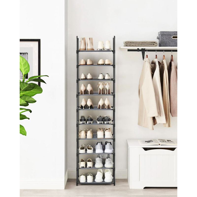Dellan 20 Pair Yes Shoe Rack, Gray