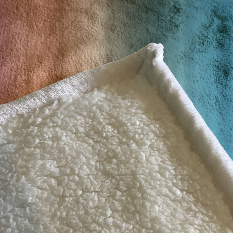 Plain Weave / Muslin Throw Blanket, Watercolor 
