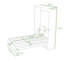 Queen Wood Murphy Bed with Slats -7910430