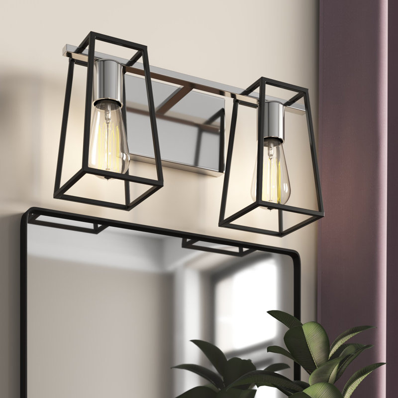 Filmore 16'' Chrome Industrial 2-Light Bath Vanity