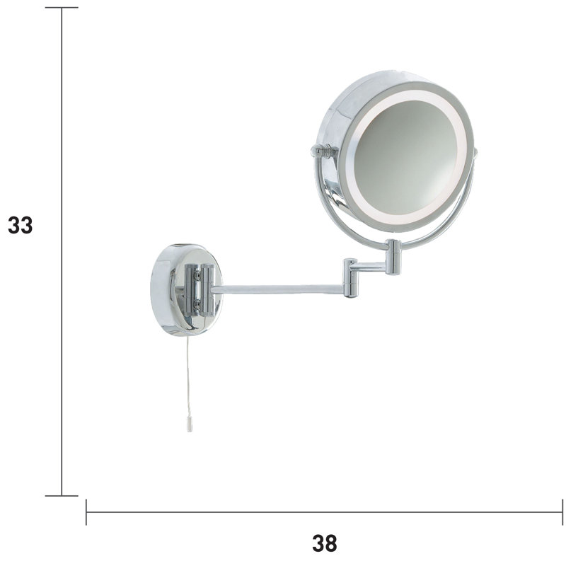 Metal Flat Wall Mirror