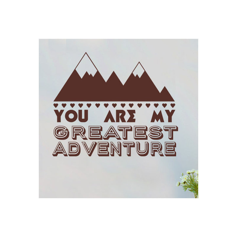 Wall Decal, Brown, Large