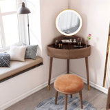 Simple Flip-top Multi-functional Makeup Table