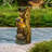 12.4x11.6x37.8" Decorative 3 Tier Tree Trunk Fountain with Lights and Pump