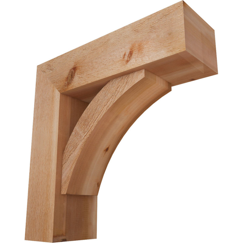 Support de scie brute avec bloc décalé, l 8 po x P 26 po x H 26 po, cèdre rouge de l'Ouest, 26 x 26