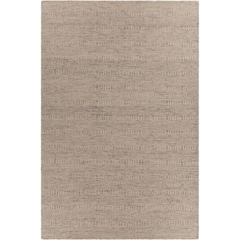Tapis brun clair texturé Edgecliff, Rectangle 7 pi 9 po x 10 pi 6 po