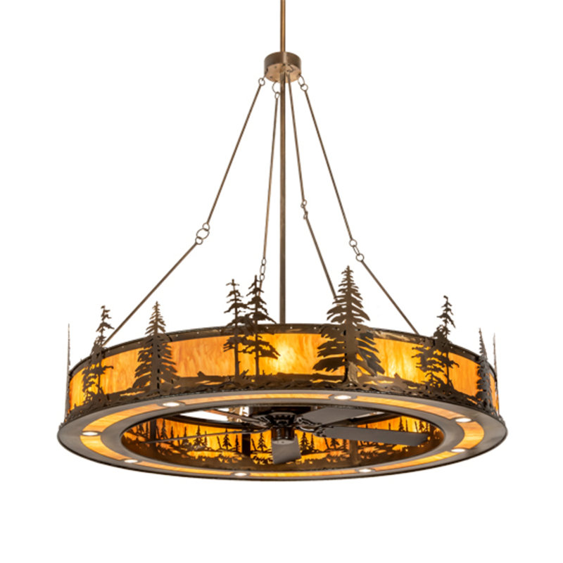 Tall Pines Downrod Ceiling Fan