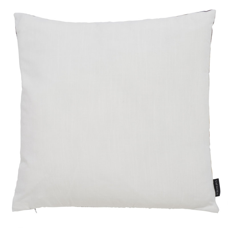 Andrine 18" Navy and Gold Square Pillow