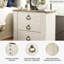 Aidsa Drawer Nightstand in Whitewash