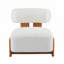 Méridienne moderne avec structure en bois massif et dossier roulé, revêtement Boucle doux et durable, idéale pour le salon, la chambre à coucher ou le bureau-947196993