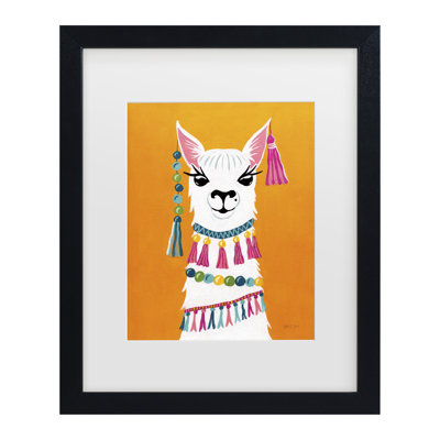 Œuvre encadrée, lamas de fêté, bolathèque