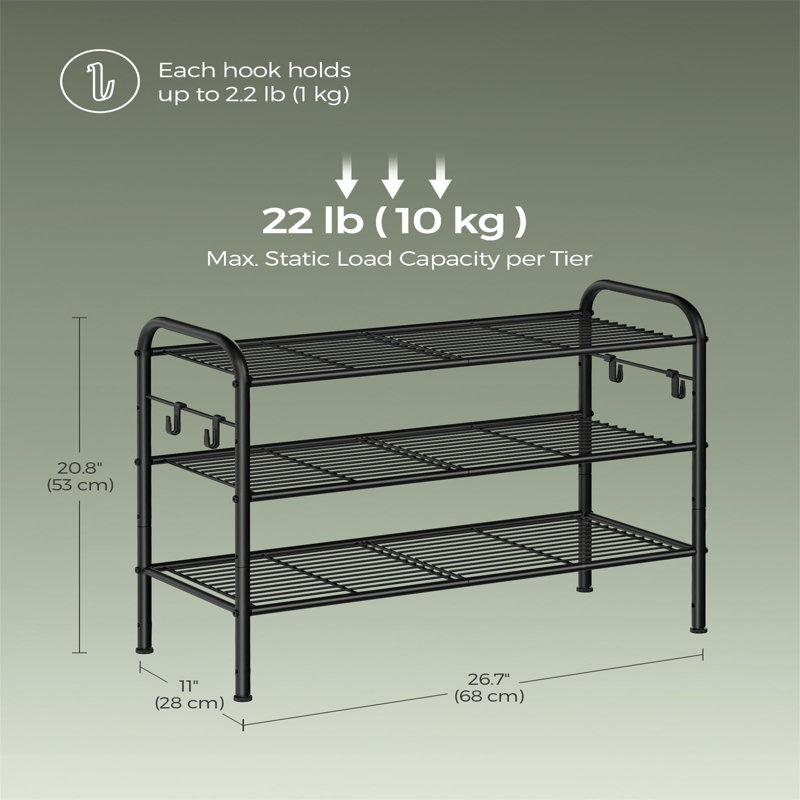 12 Pair Shoe Rack