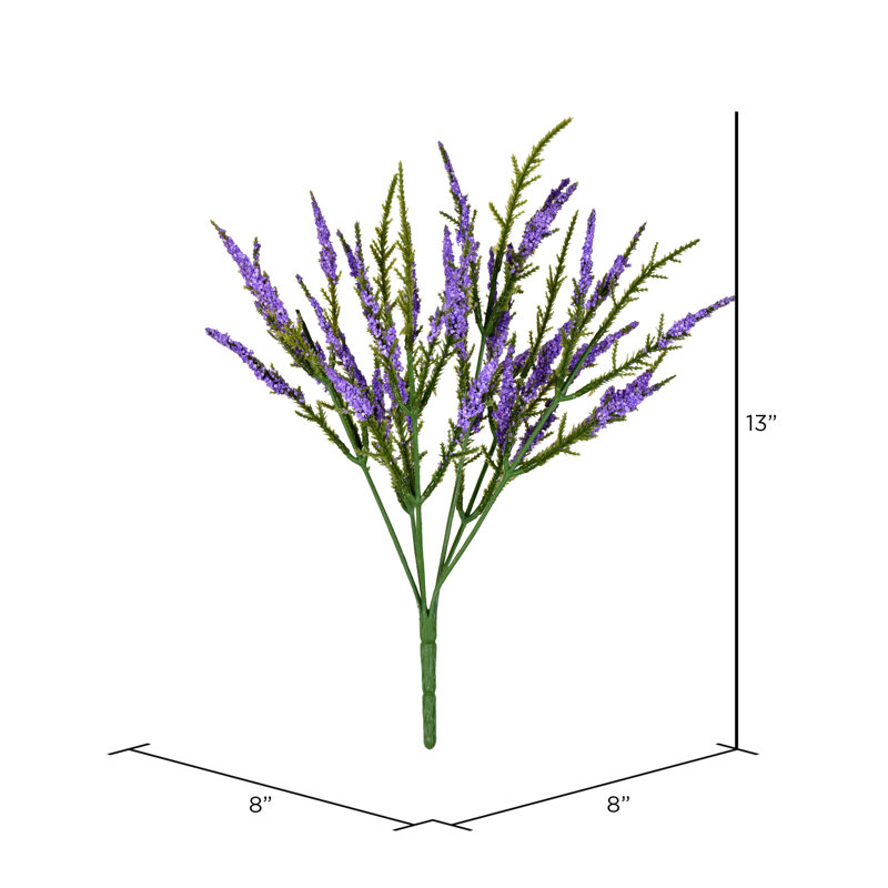 Artificial 13" Blazing Star Bush, Purple