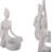 Pillar & Taper Candle Holders Resin Yoga Figurine Design Set of 3.-126268051