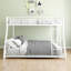 Lit superposé en métal avec escalier amovible, structure robuste robuste avec rangement sous le lit de 12 po pour les adolescents et les adultes, les adolescents, aucun sommier nécessaire