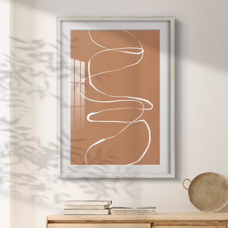 Terracotta Drift I - impression encadrée, H 25,5 po x l 17,5 po, Blanc