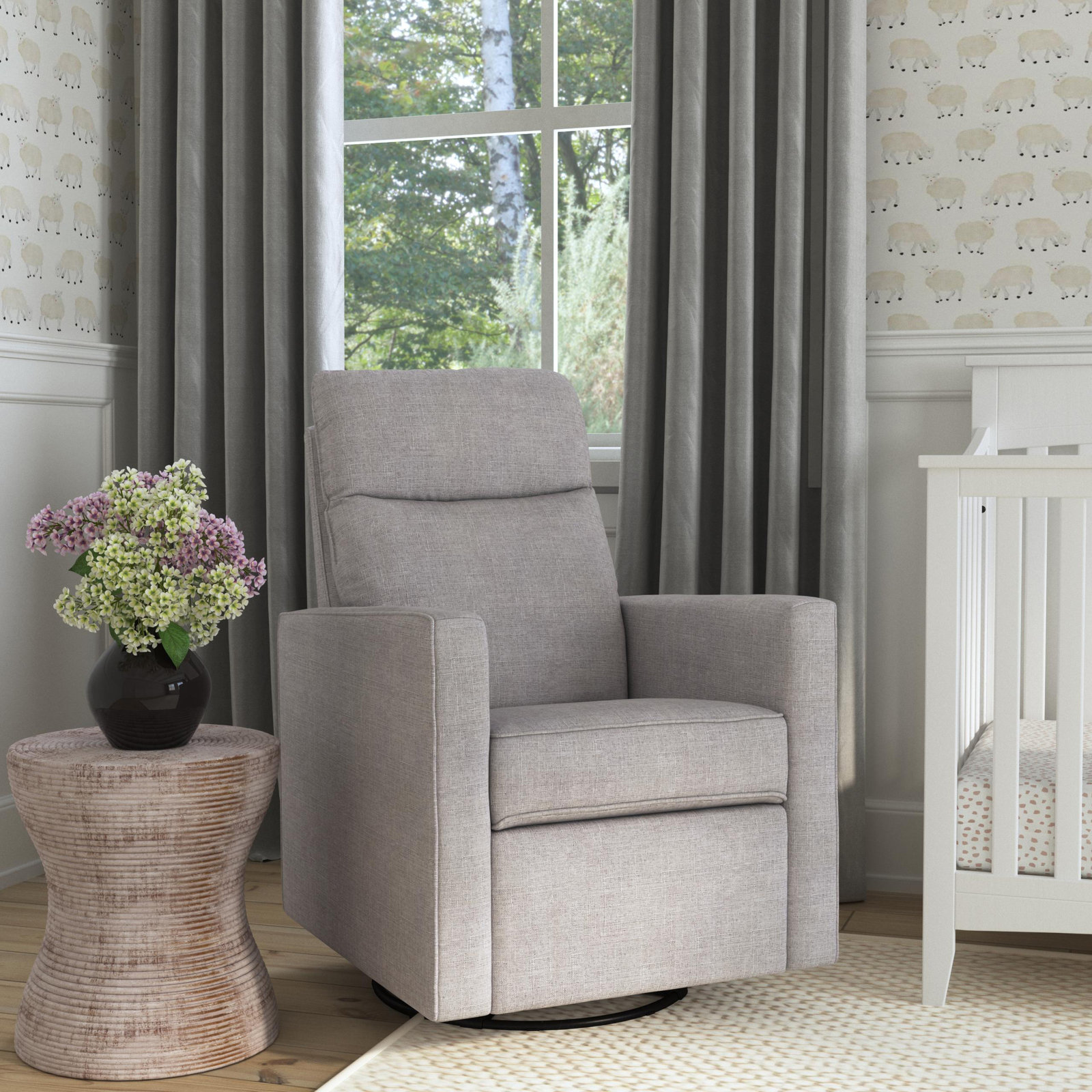 Gabby Swivel Glider, Misty Gray