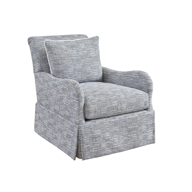 Rendezvous Upholstered Swivel Armchair