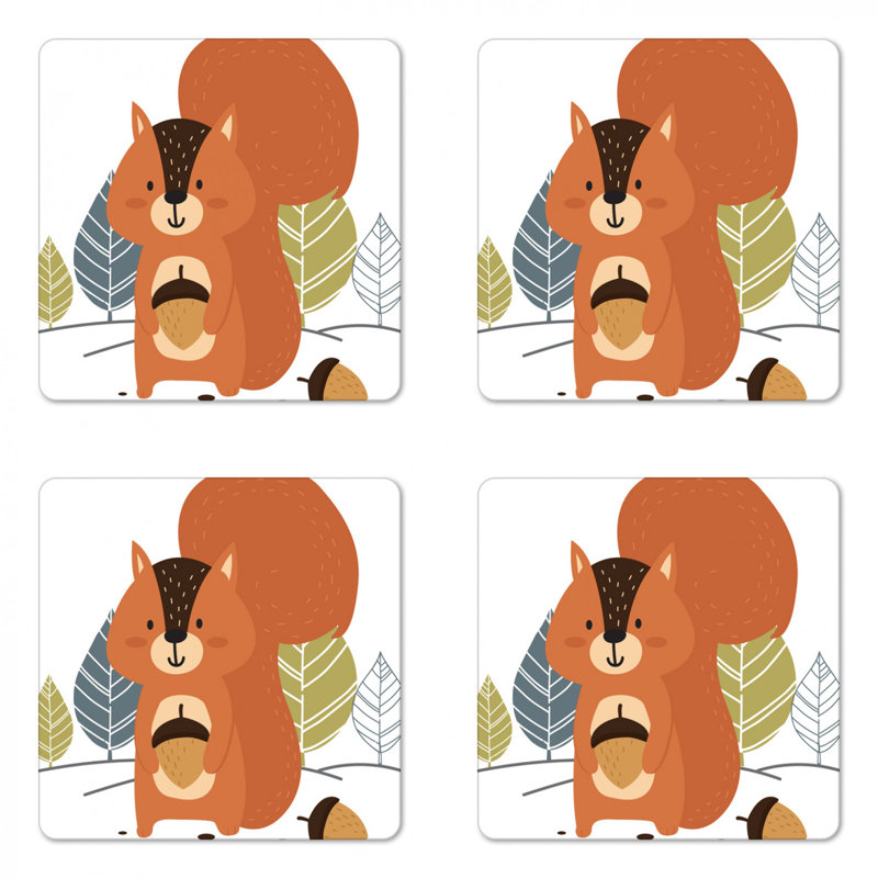 Square 4 Piece Coaster Set