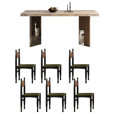 Ensemble de table et chaises Vintage Rock Plate.