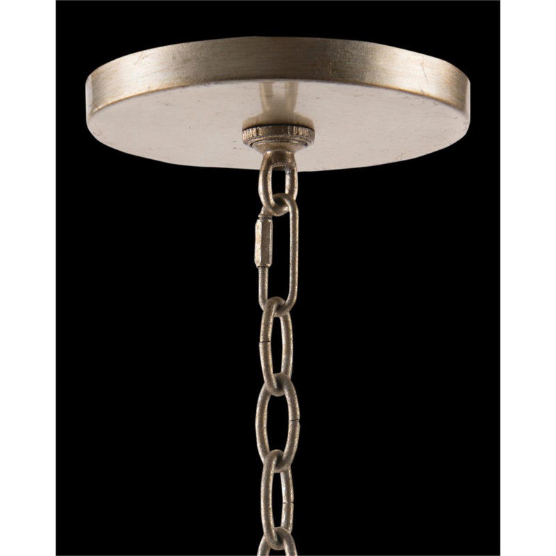 Lustre en cristal courbé à huit lumières