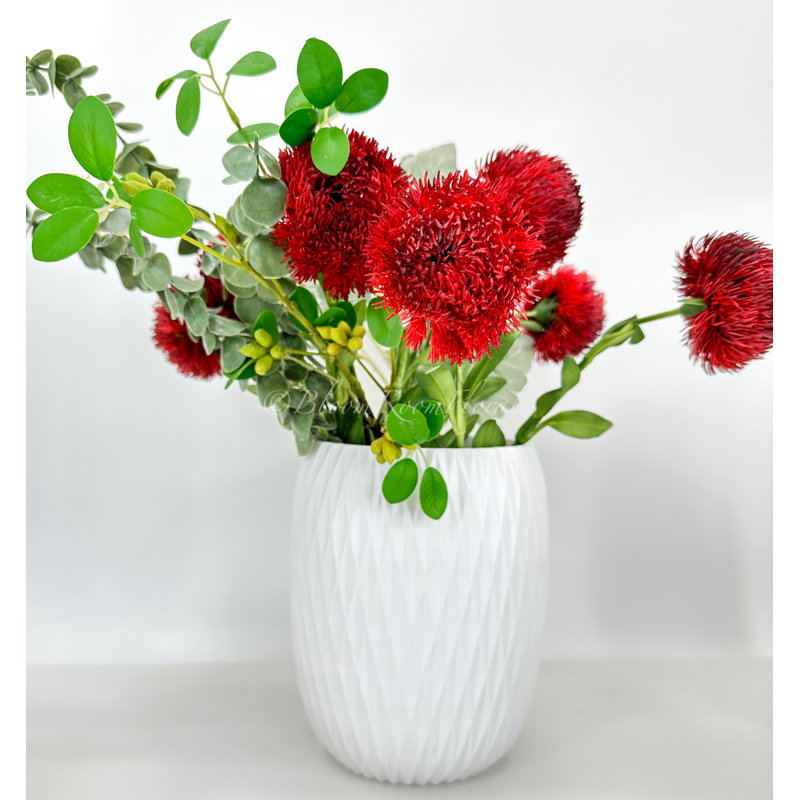 Real Touch Dianthus 1 tige, Rouge