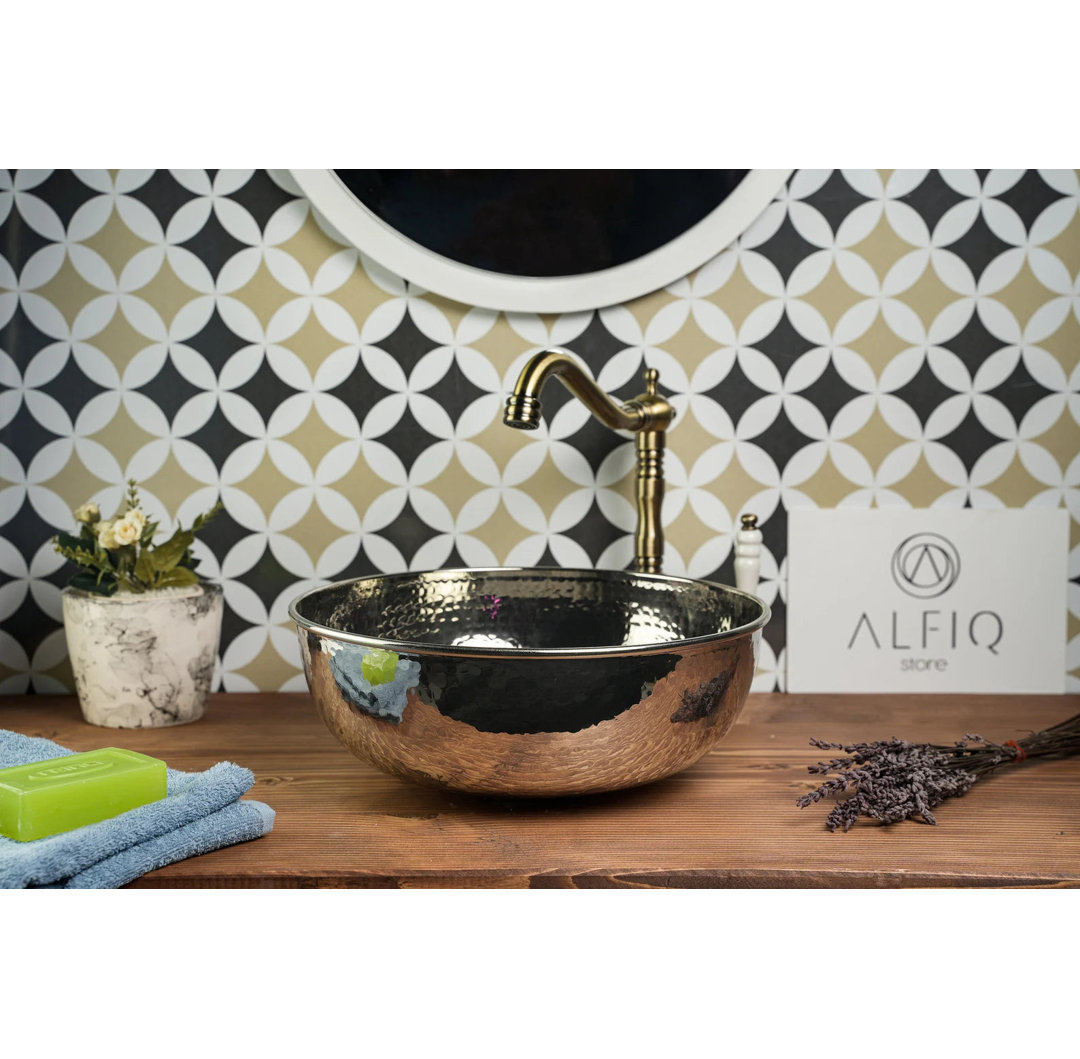 Handmade Hammered Copper Kitchen Sink – Pure Solid Copper by ALFIQ