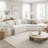 Nargis 2 - Piece 132" Modern Curved Sectional Sofa-262422902-266830434